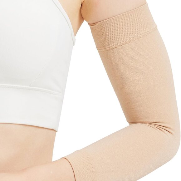 Compression Lymphedema Arm Sleeves for Women, 20-30 mmHg Full Arm Support for Sw - Picture 1 of 9